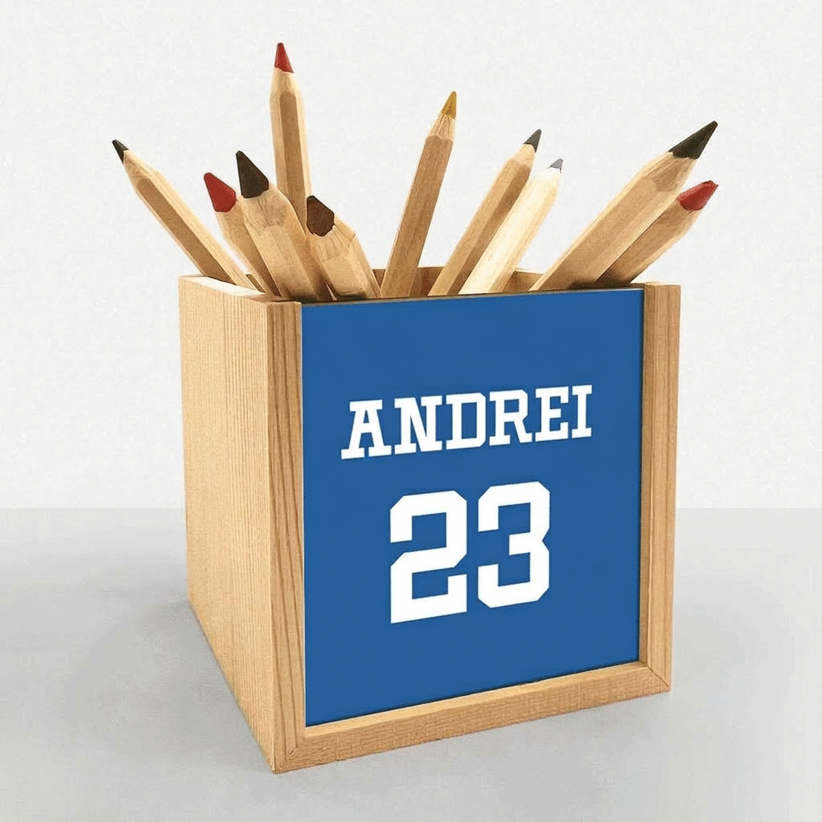 Porte-crayons personnalisé avec inscription - Sport