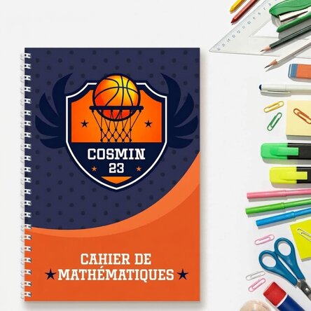 Carnet personnalisé avec inscription - Basket