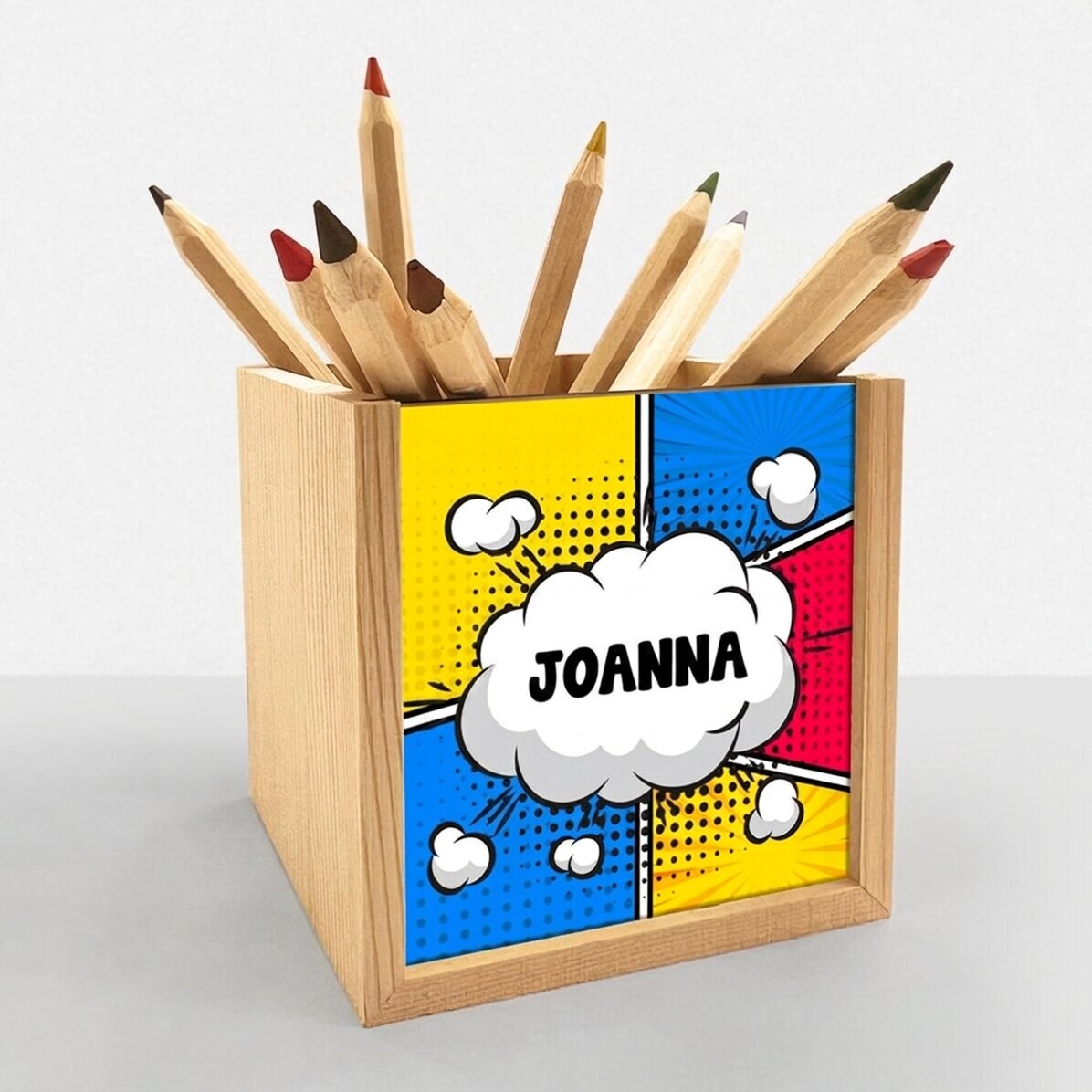 Porte-crayons personnalisé avec un prénom - Bandes dessinées