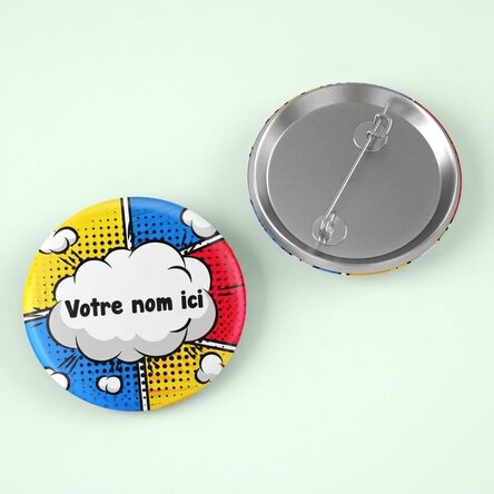 Insigne personnalisé avec prénom - Bandes dessinées