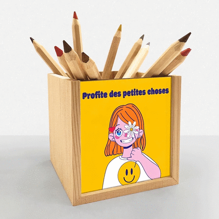Porte-crayons personnalisé avec l