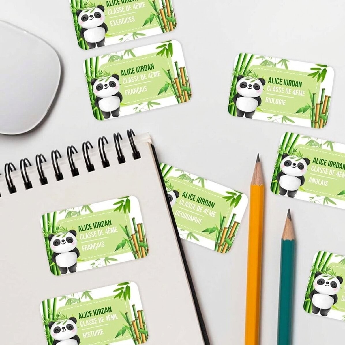 Lot de 8 autocollants personnalisés pour l