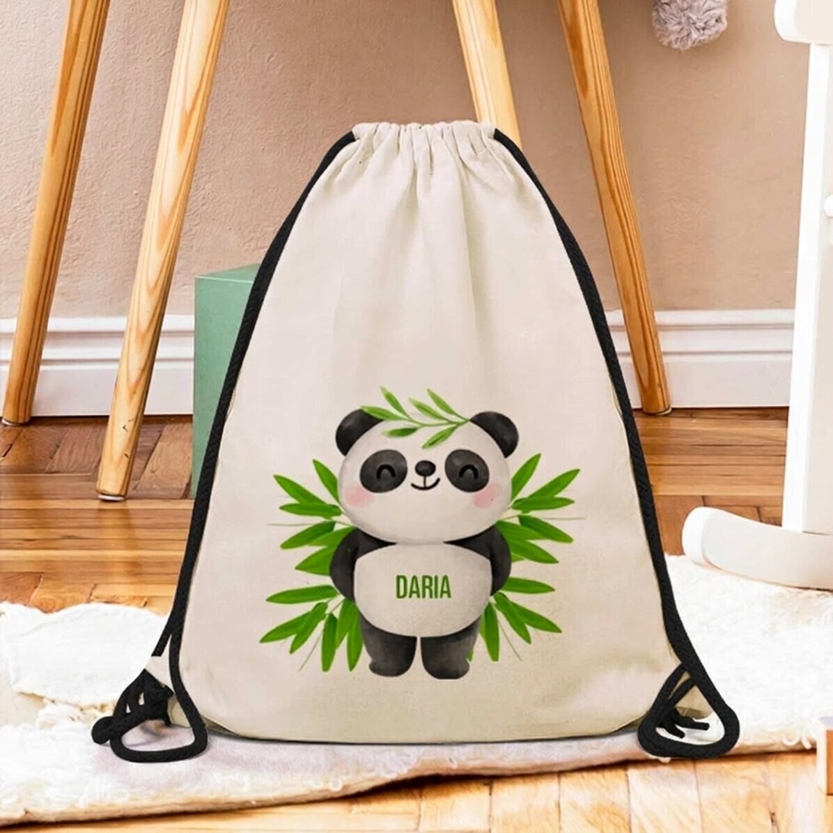 Sac à dos personnalisé avec prénom - Cute Panda