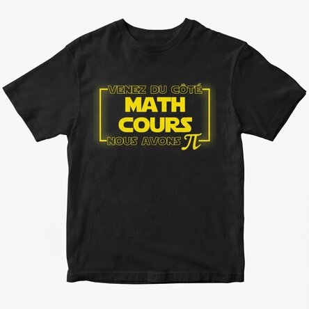 T-shirt en coton personnalisé - Math Side