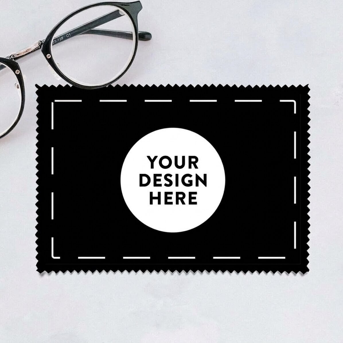 Chiffon personnalisé avec votre motif pour nettoyer les écrans et les lunettes