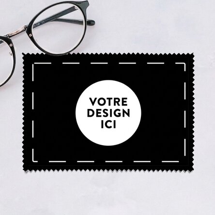 Chiffon personnalisé avec votre motif pour nettoyer les écrans et les lunettes