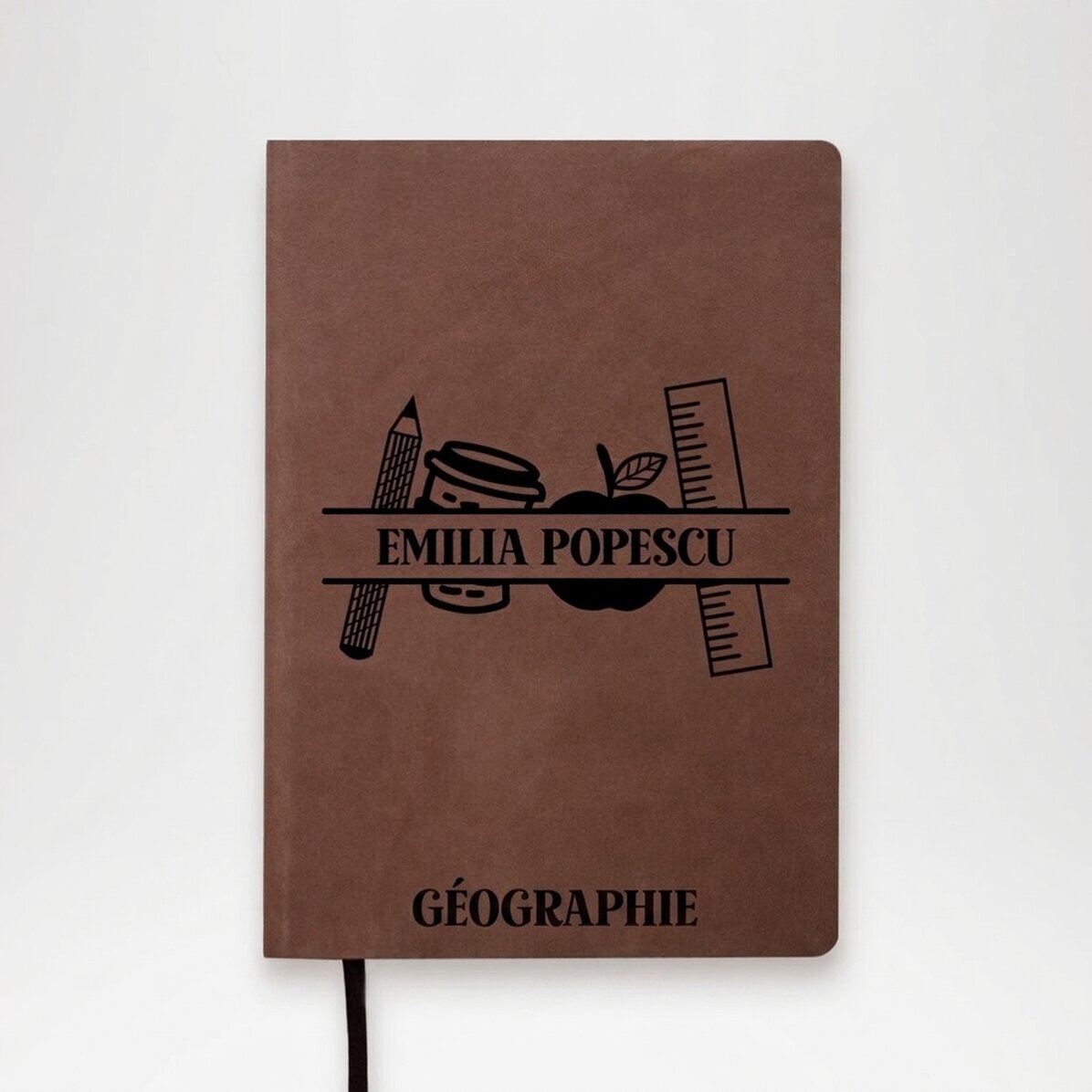Agenda en cuir personnalisé avec inscription pour les enseignants - Teacher essentials