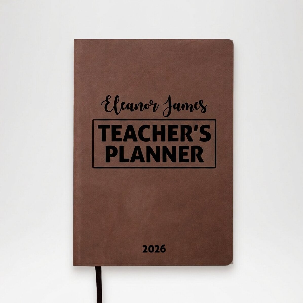 Agenda en cuir personnalisé avec inscription pour les enseignants - Teaching Mode