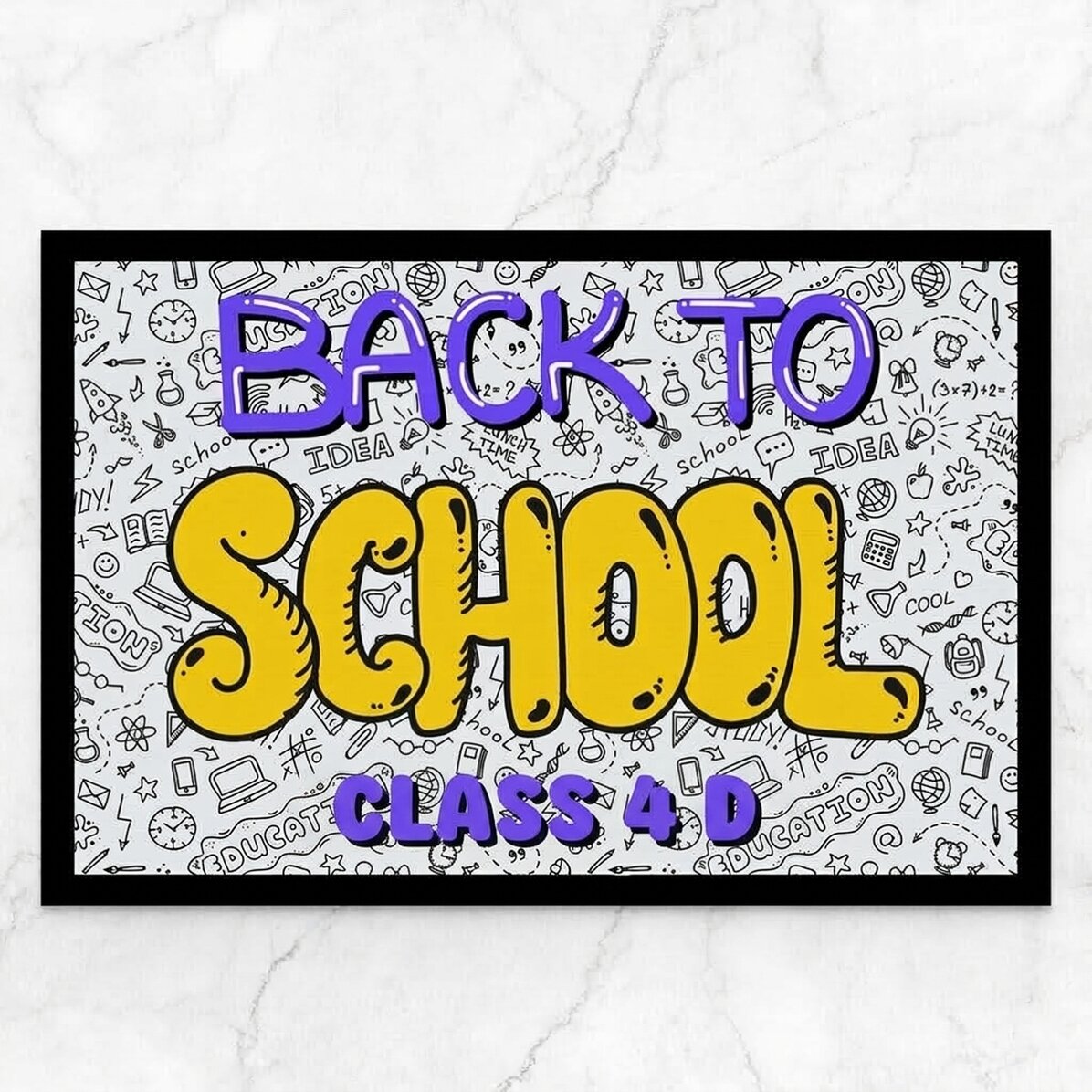 Paillasson personnalisé avec inscription - Rentrée scolaire