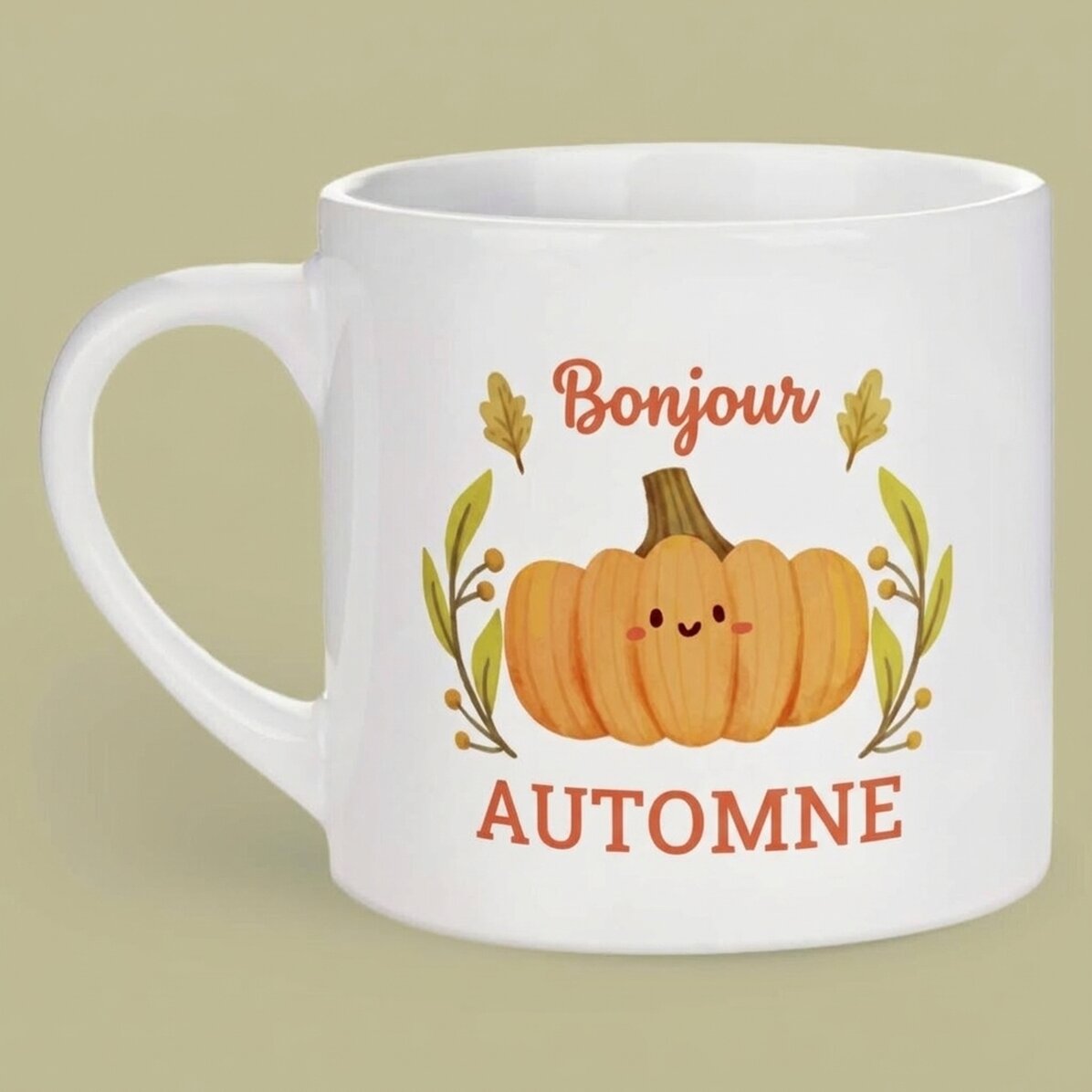 Tasse à espresso personnalisée avec inscription - Automne
