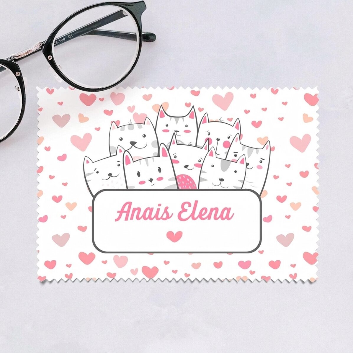 Chiffon personnalisé pour nettoyer les écrans et les lunettes - Kitty