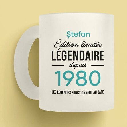 Tasse personnalisée avec inscription - Legendary
