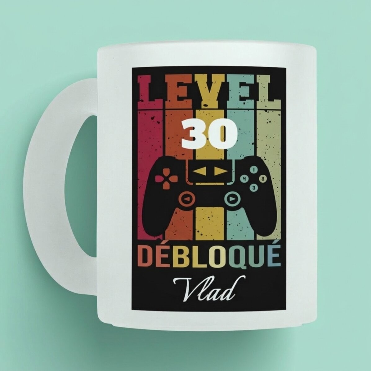 Tasse personnalisée avec inscription - Level Unlocked