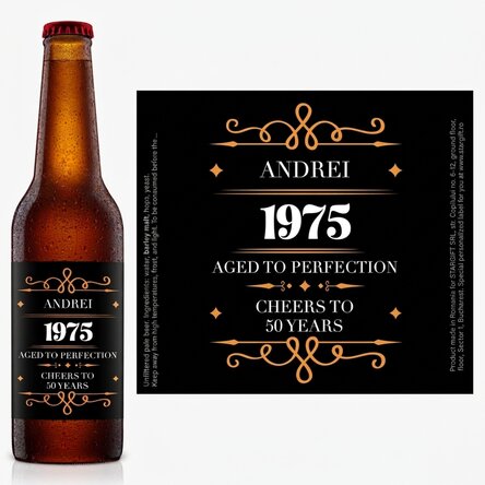 Bière personnalisée avec un texte - Perfection