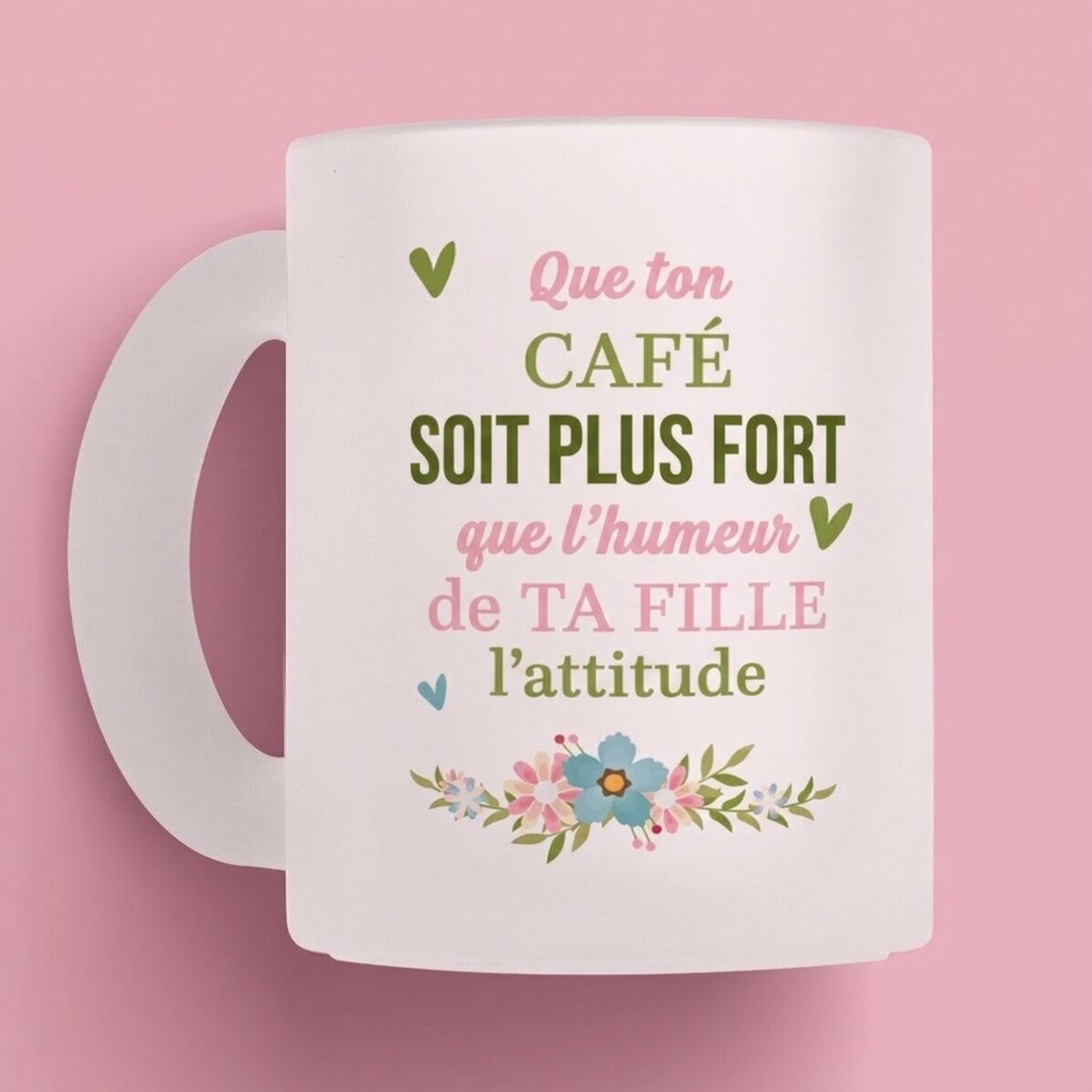 Tasse personnalisée avec message - Café