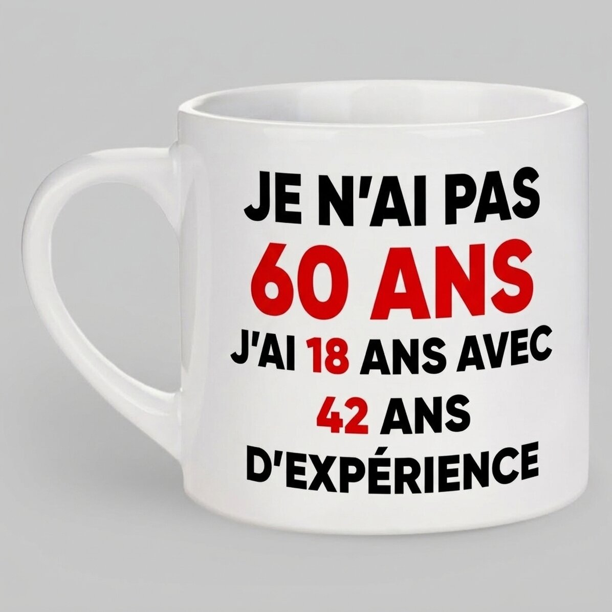 Tasse à expresso personnalisée avec le message « Happy Birthday ! »