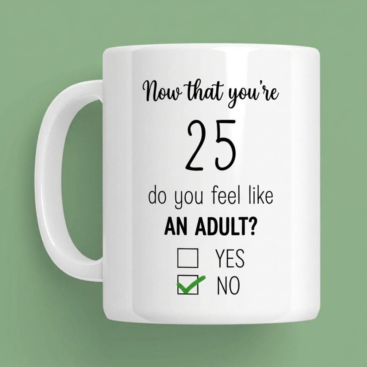 Tasse personnalisée avec message - Anniversaire