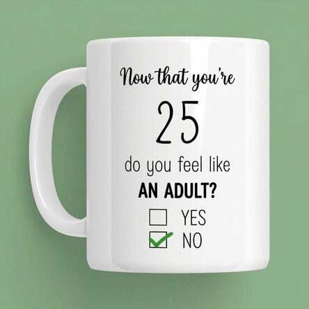 Tasse personnalisée avec message - Anniversaire
