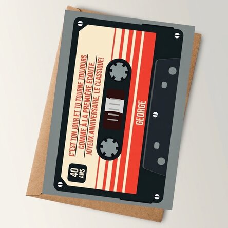 Carte personnalisée avec message - Classique