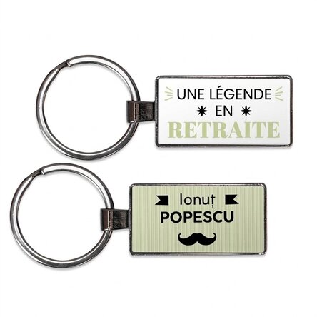 Porte-clés personnalisé avec inscription - « Légende à la retraite »