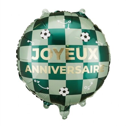 Ballon - Football « Happy Birthday »