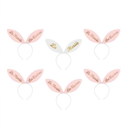 Lot de 6 bandeaux - Enterrement de vie de jeune fille
