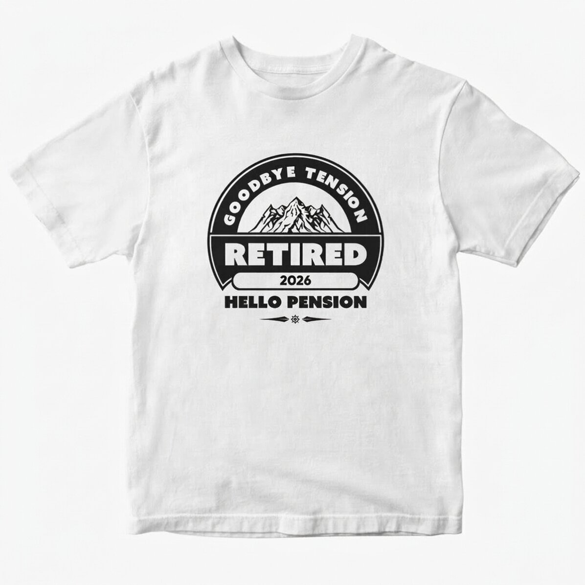 T-shirt en coton personnalisé avec inscription - À la retraite