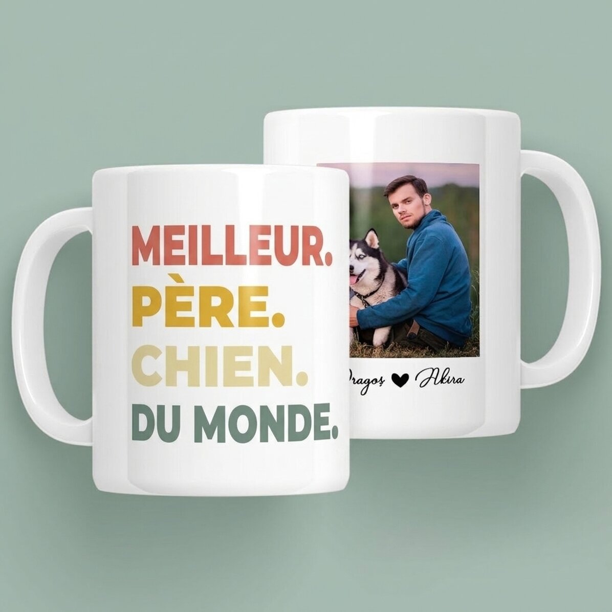 Tasse personnalisée avec photo et texte - Best