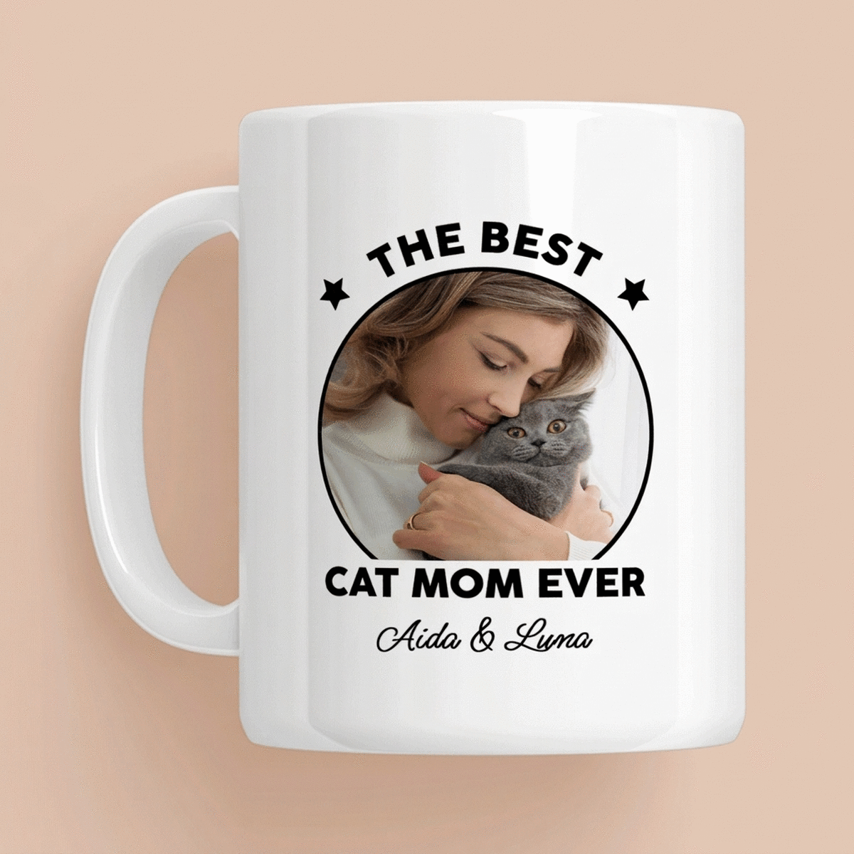 Tasse personnalisée avec photo et message - Best