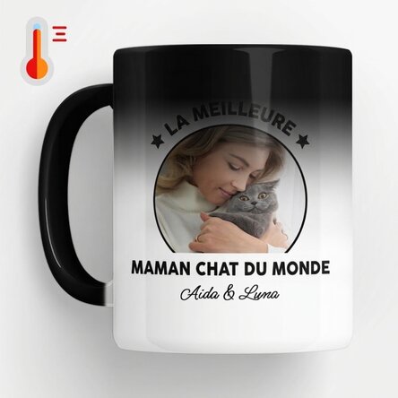 Tasse thermosensible personnalisée avec photo et message - Best