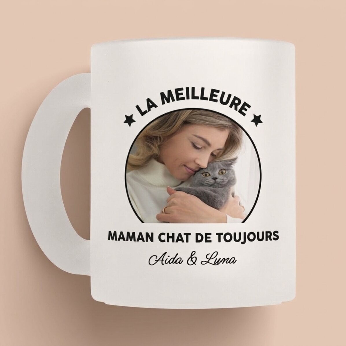 Tasse personnalisée avec photo et message - Best