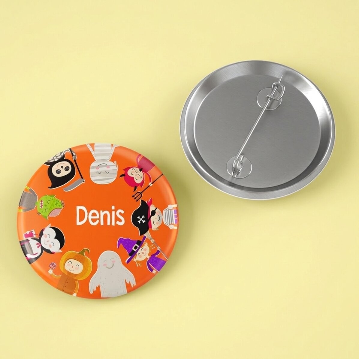 Badge personnalisé avec prénom - Halloween