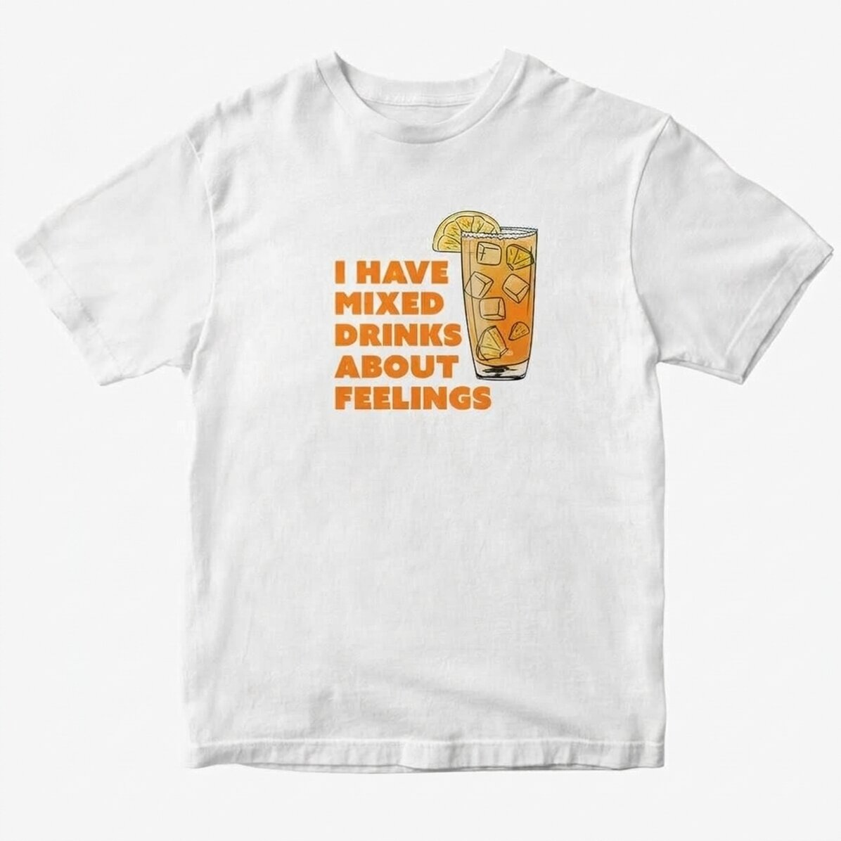 T-shirt en coton personnalisé avec inscription - Drinking