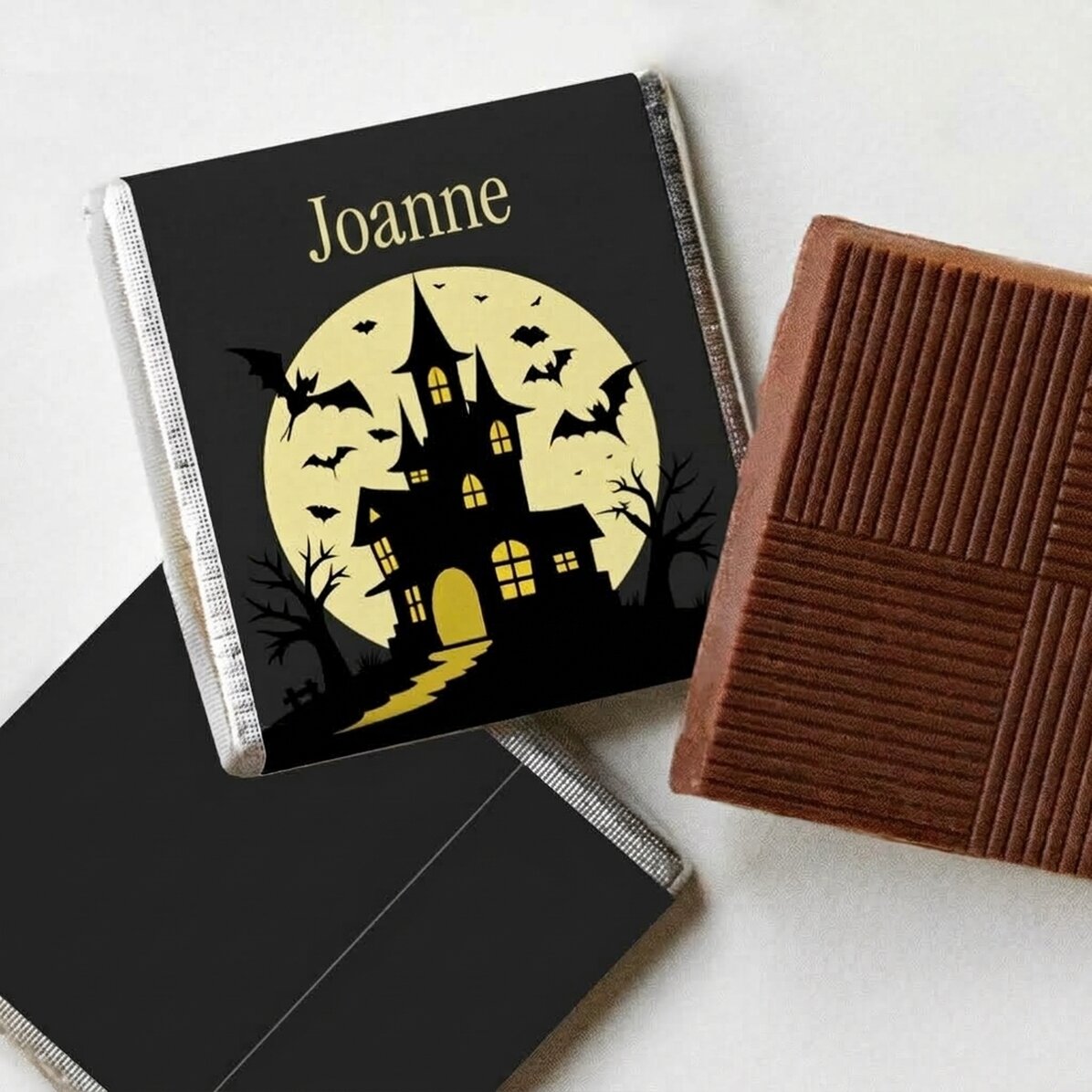 Mini-chocolat personnalisé avec un message - Halloween