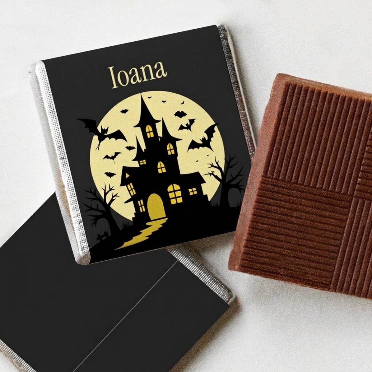 Mini-chocolat personnalisé avec un message - Halloween