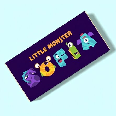 Chocolat personnalisé avec un message - Monstrulet