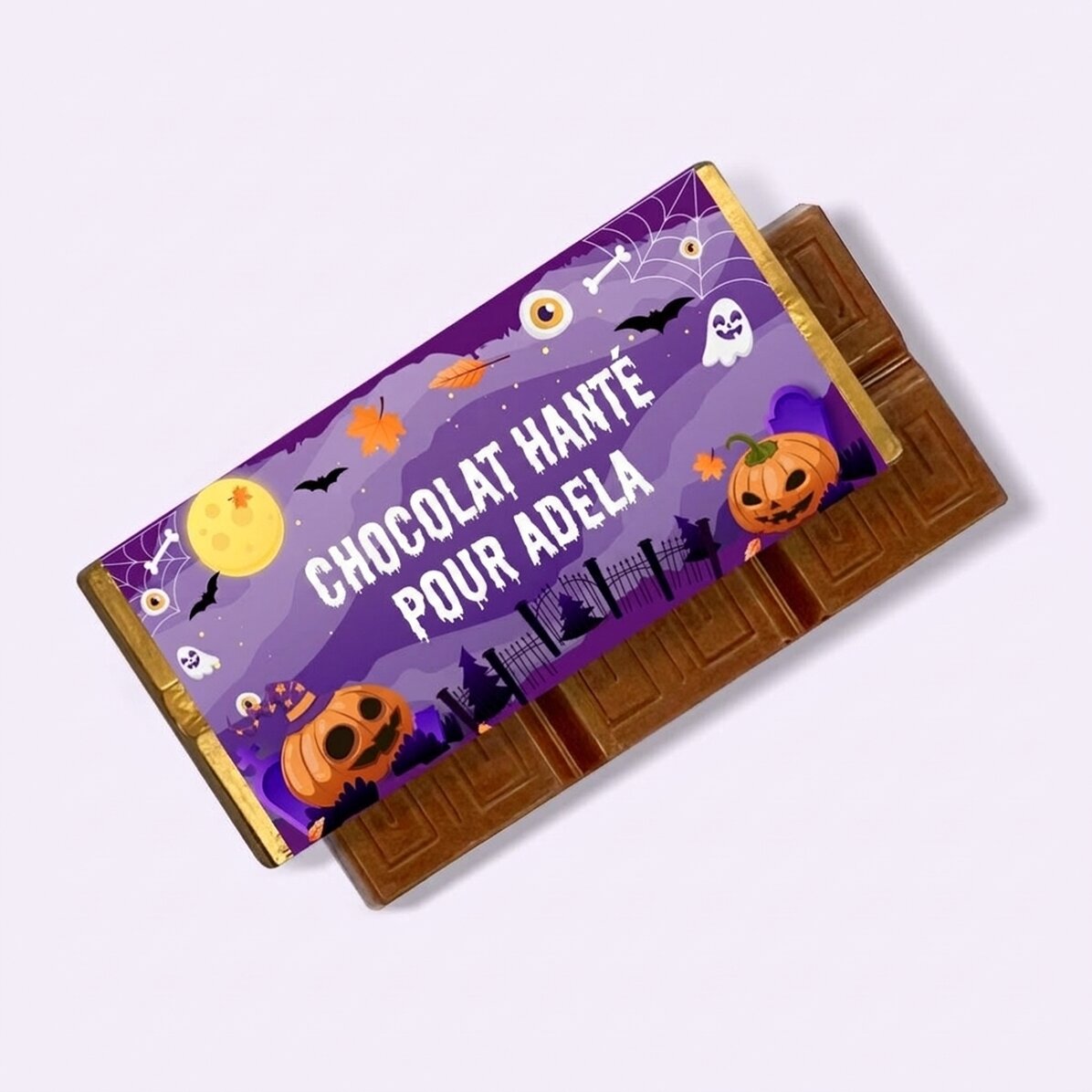 Mini-tablette de chocolat personnalisée avec un message - Chocolat « Bantuita »