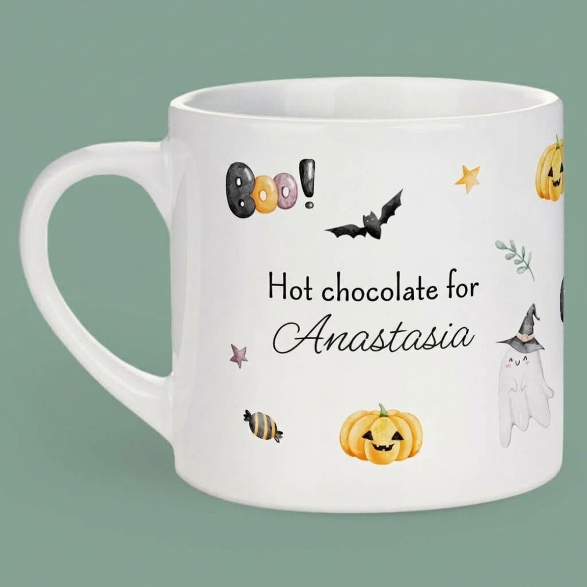 Tasse personnalisée pour enfants avec message - Halloween