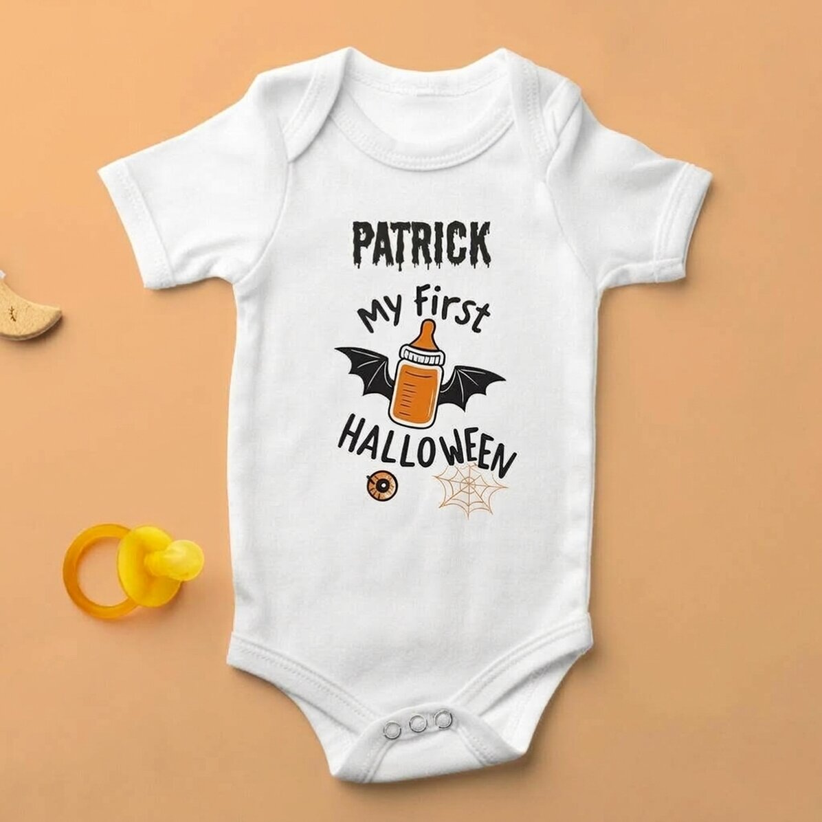 Body pour bébé personnalisé avec son prénom - My first Halloween
