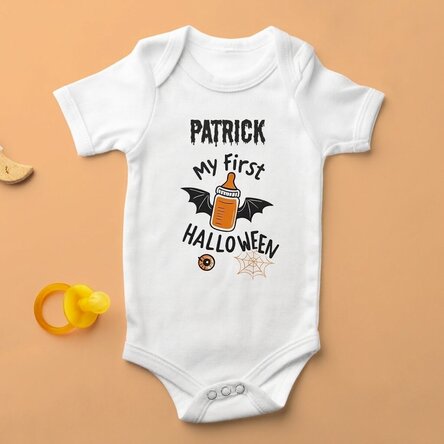 Body pour bébé personnalisé avec son prénom - My first Halloween
