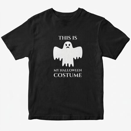 Custom cotton T-shirt with text - Halloween