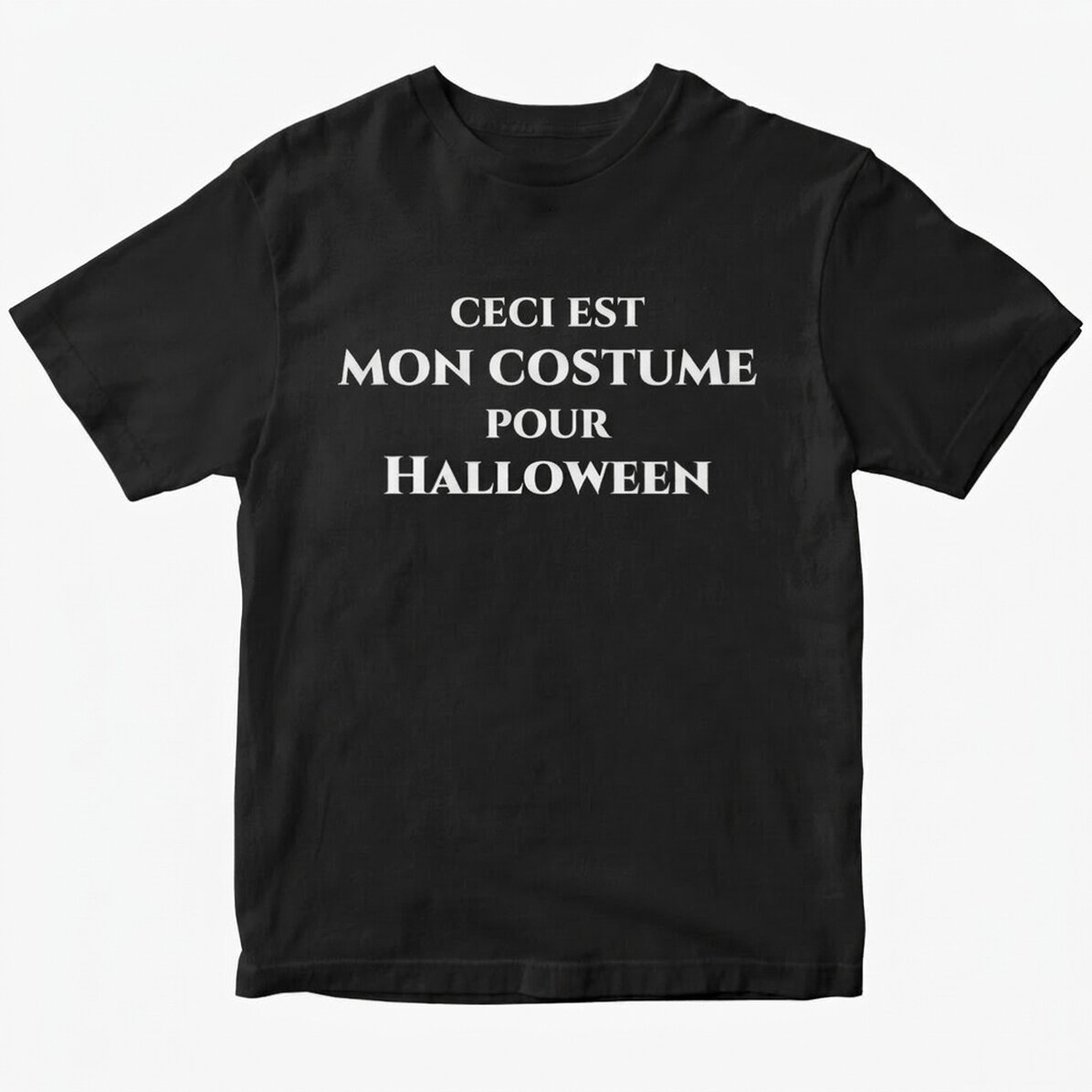 T-shirt en coton personnalisé avec un message - Halloween