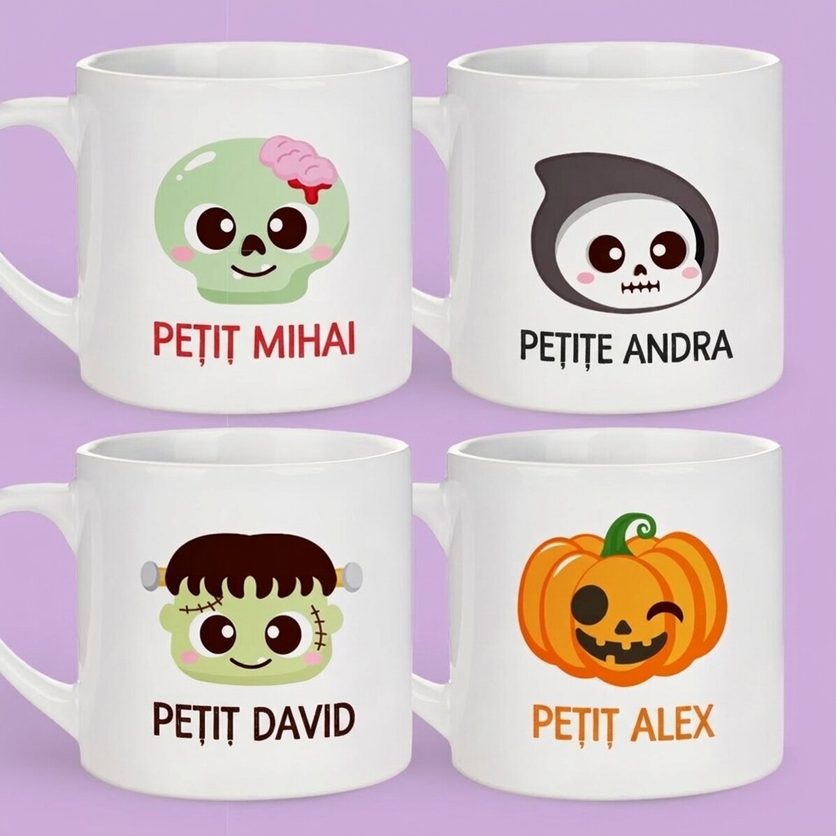 Gobelet personnalisé pour enfants avec prénom - Halloween