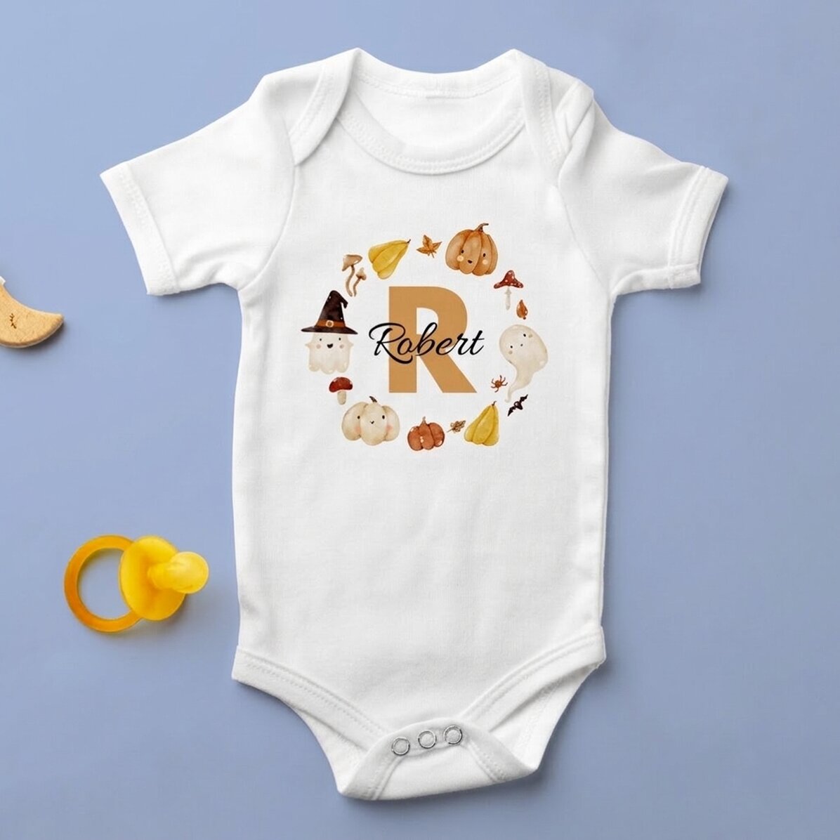 Body pour bébé personnalisé avec un texte - Mignon Halloween