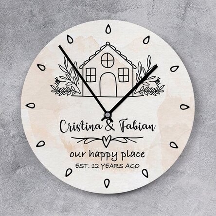 Montre personnalisée avec inscription - Happy place