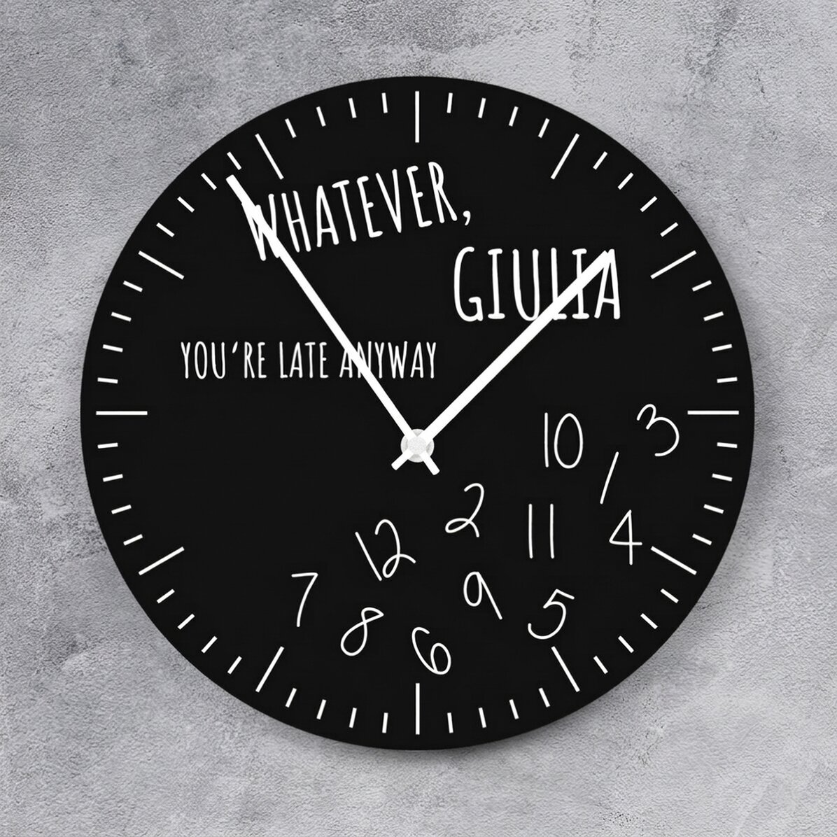 Montre personnalisée avec inscription : « You
