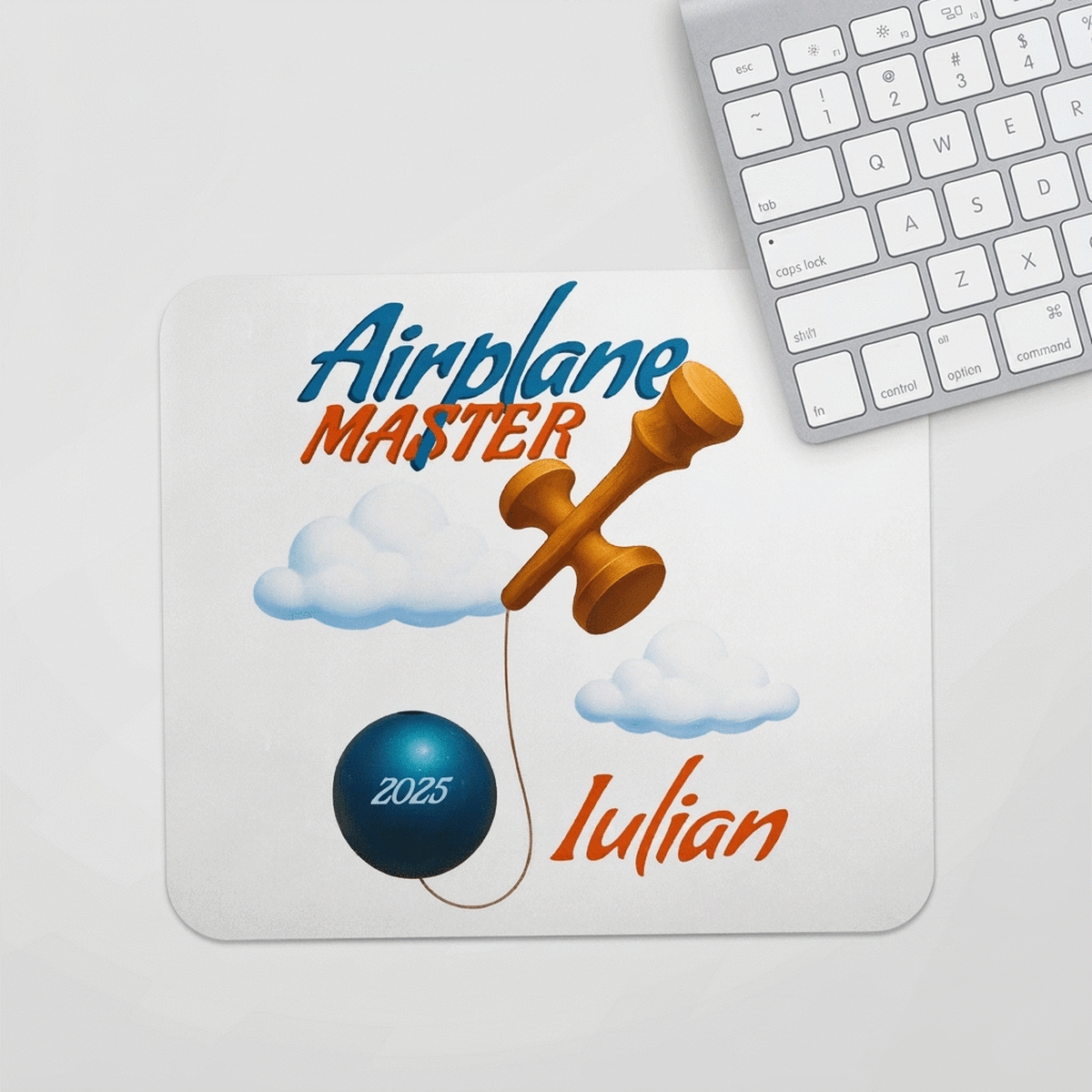Tapis de souris personnalisé avec texte - Airplane Master
