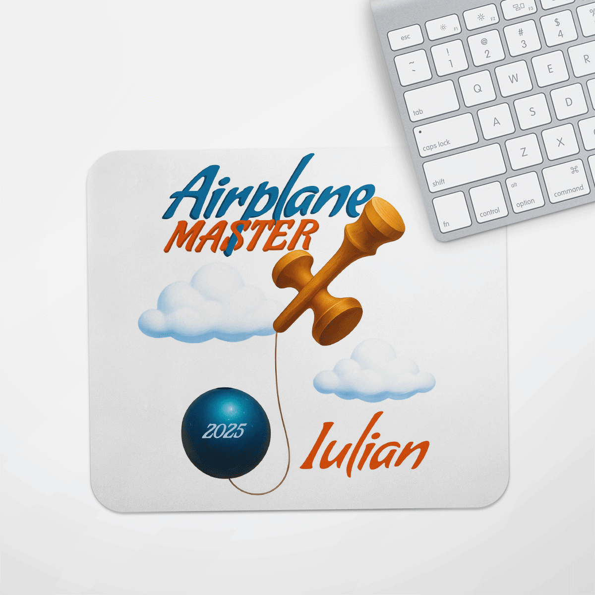 Tapis de souris personnalisé avec texte - Airplane Master