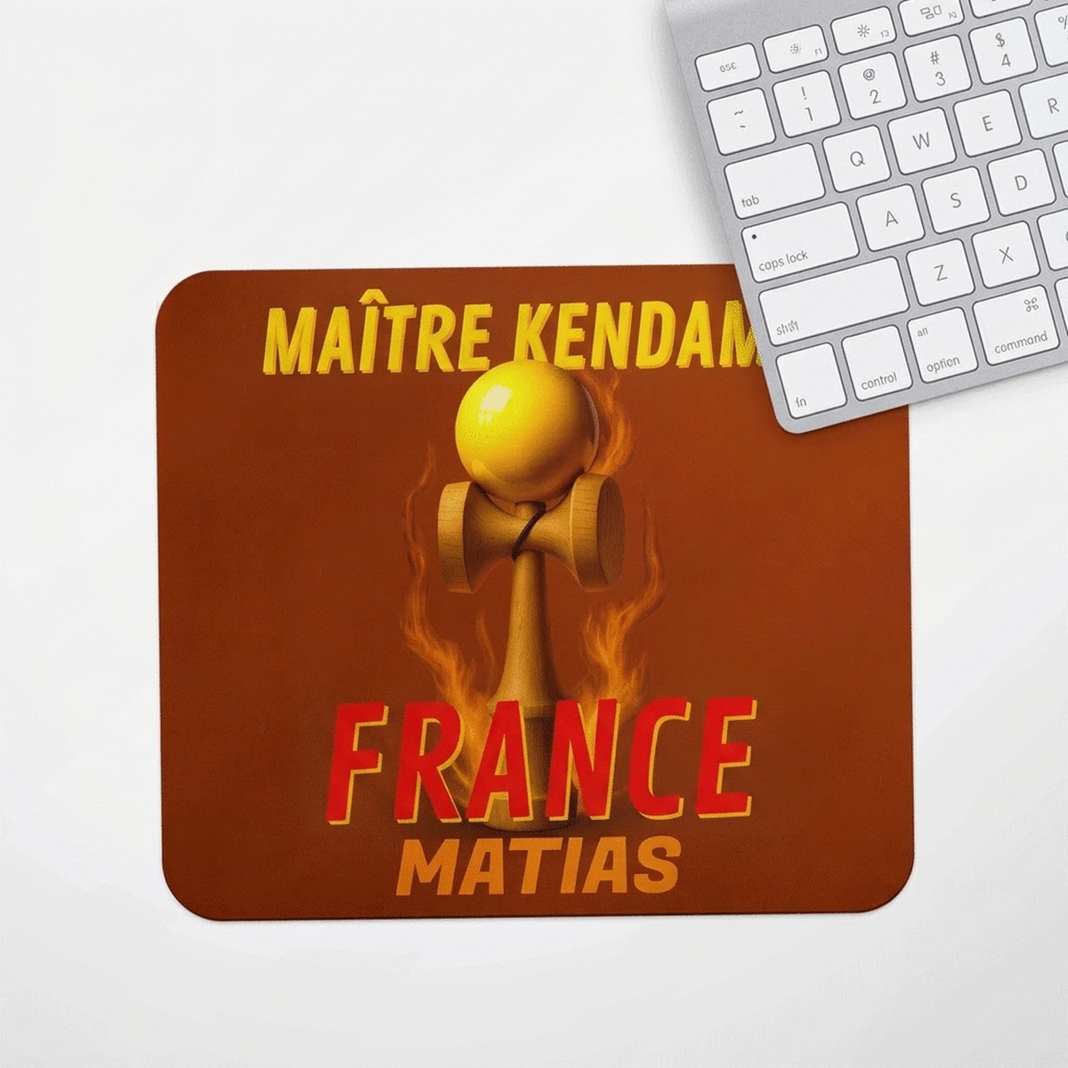 Tapis de souris personnalisé avec inscription - Kendama Master