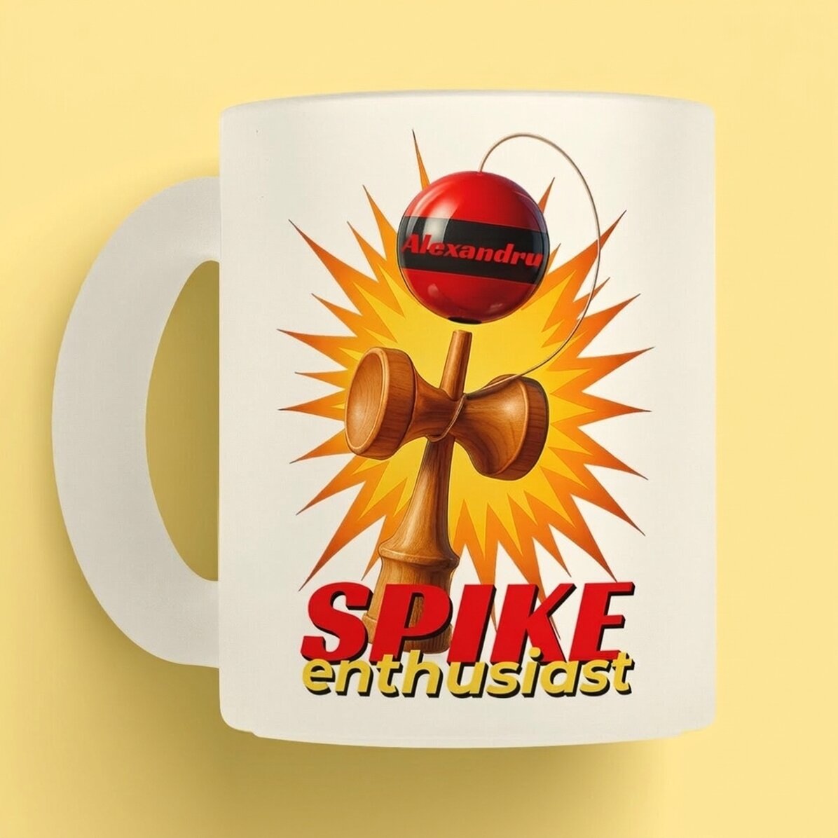 Tasse personnalisée avec texte - Spike Enthusiast